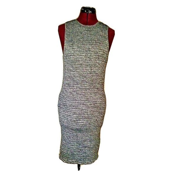 Wilfred Free Dress Gray Women Size Large Ribbed Stretch Sleeveless - Picture 1 of 7